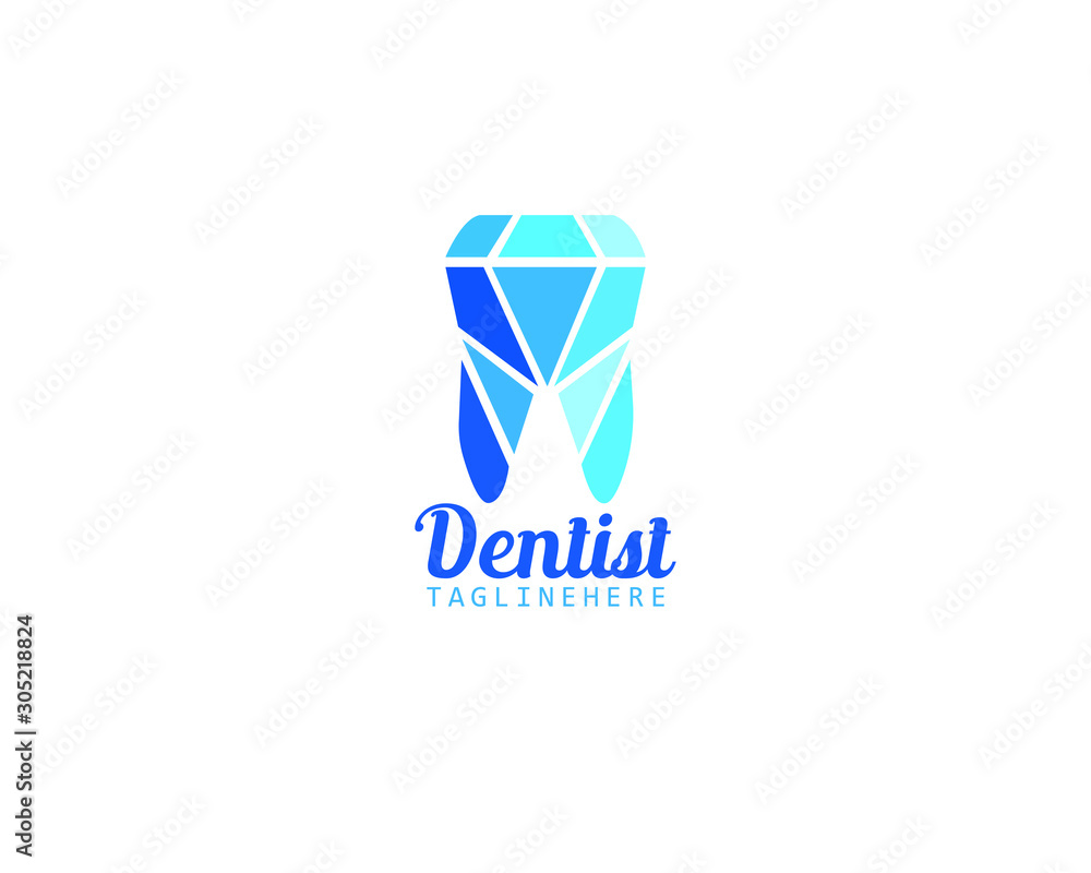 Dentist and tooth Logo Design Template Vector Dentist and tooth Logo Design Template Vector