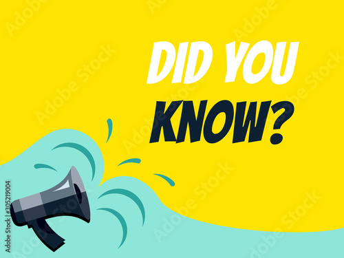 Did You Know Question for Trivia Game, Quiz, Buzzer Games
