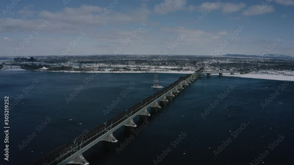 4K winter city industrial bridge highway park seq 005/005 4K winter city industrial bridge highway park seq 005/005