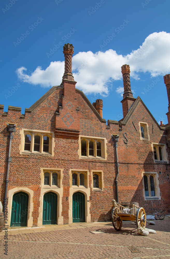 Tudors kitchen buildings in the Hampton court, belonged to Henry VIII. Locates in West London.