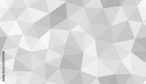 Gray seamless abstract polygon background.