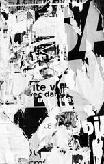 Old ripped torn posters textures backgrounds grunge creased crumpled paper vintage collage placards backdrop 