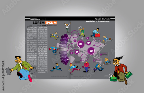 Brochure template flyer background for business design
