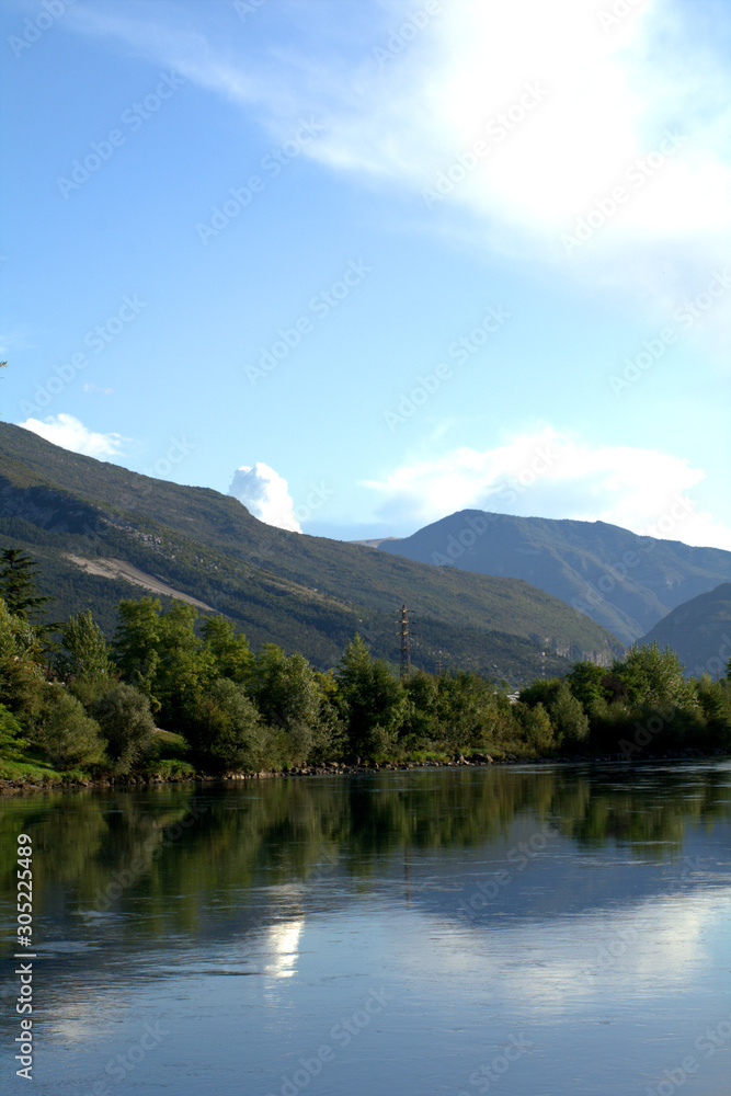 river in the mountains,panorama,landscape,reflection,green,beautiful, scenic
