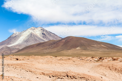 The Laguna colorada in Bolivia