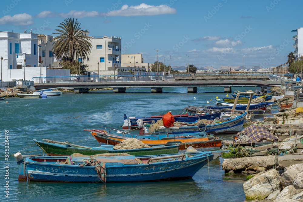 Fishing port in Tunisia