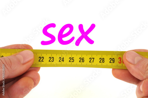 Canvas Print Concept of sex measurement