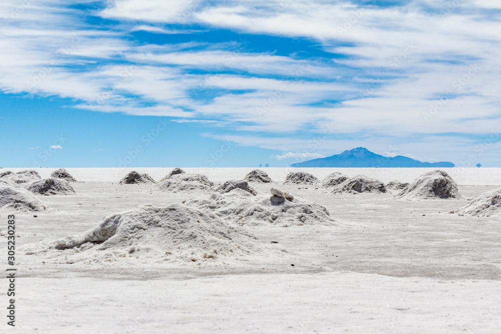The Uyuni desert in Bolivia