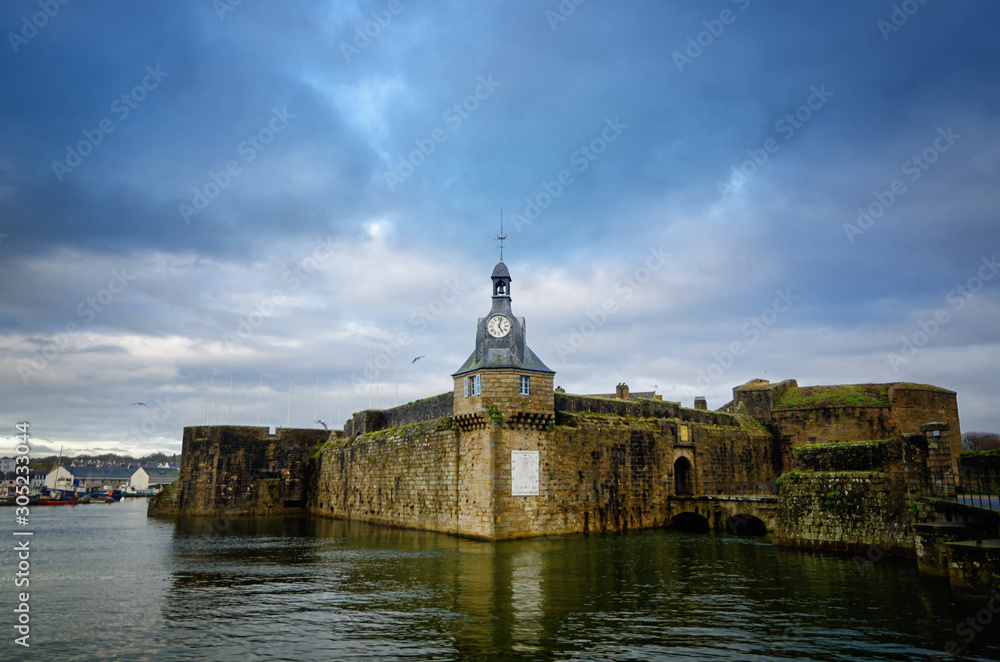 The Close City of Concarneau was the stronghold of Brittany, France