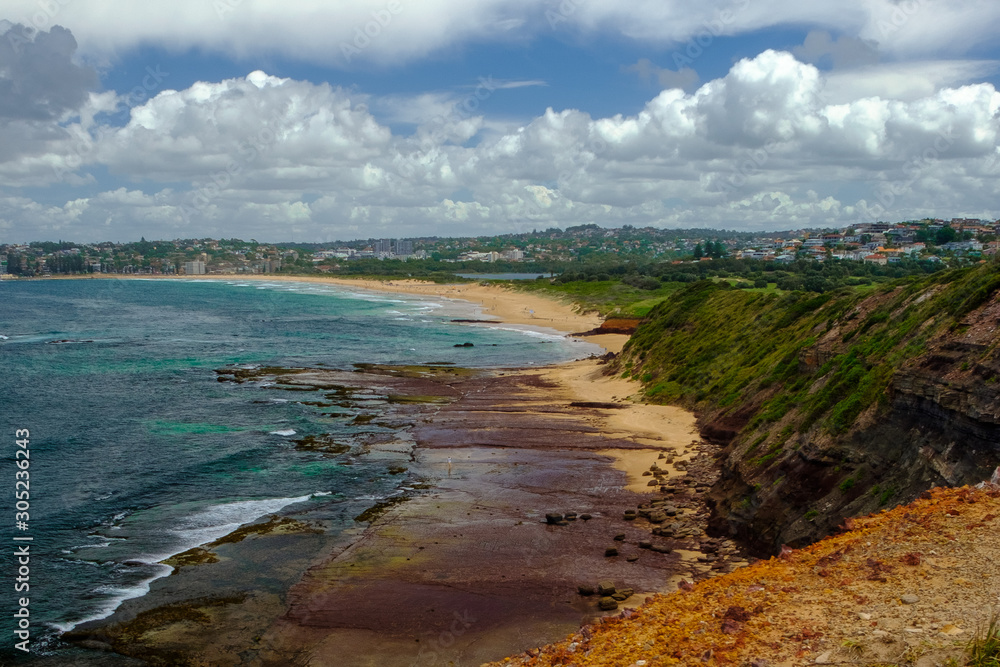 Spectacular and colorful coastline of Sydney's Northern beaches
