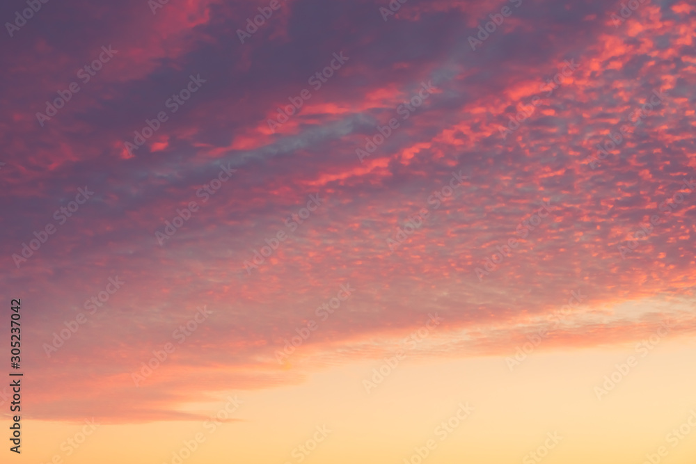 Sunset sky and cloud abstract texture background.