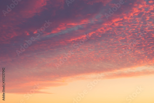 Sunset sky and cloud abstract texture background.