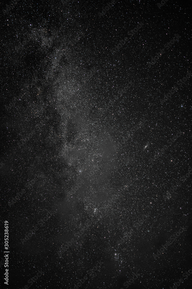The milky way in the night sky