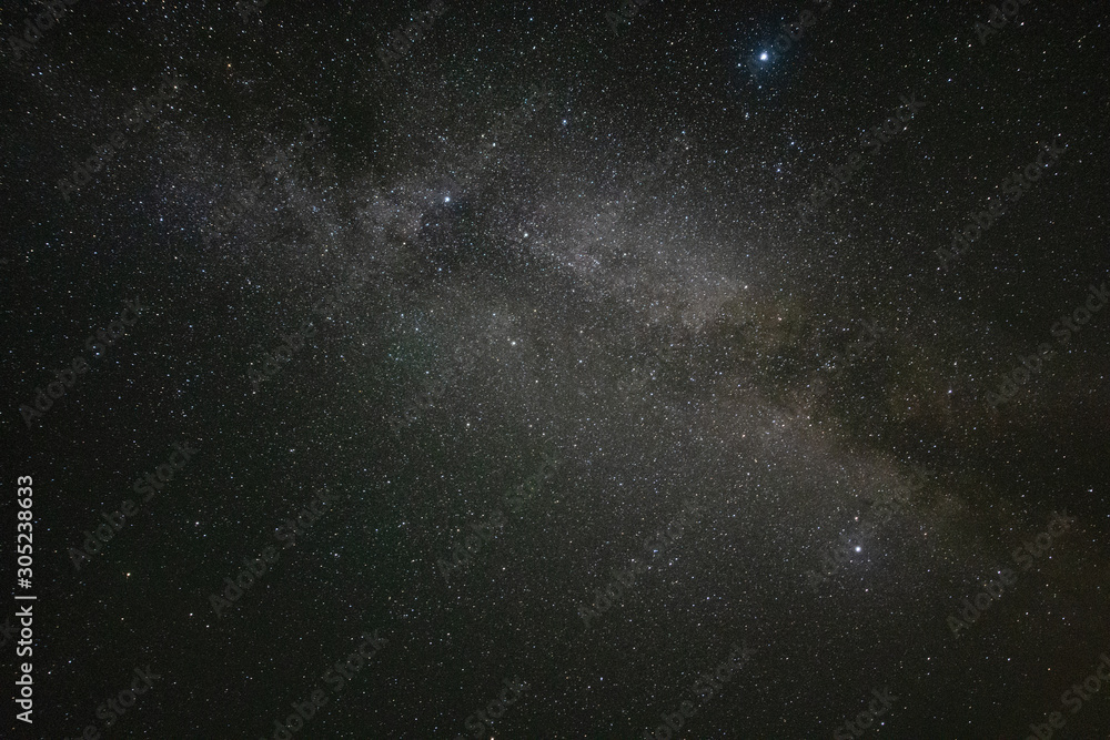 The milky way in the night sky