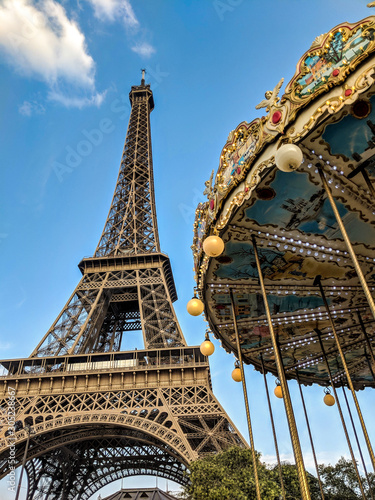 Carousel near The Eiffel Tower