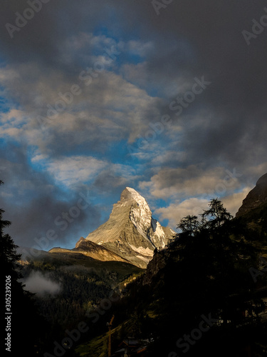 Zermatt Valley and Matterhorn Peak, Zermatt, Switzerland © ankreative