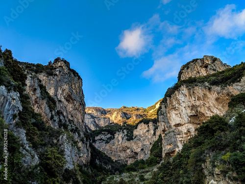 Mountains on the Amalfi Coastline, Italy