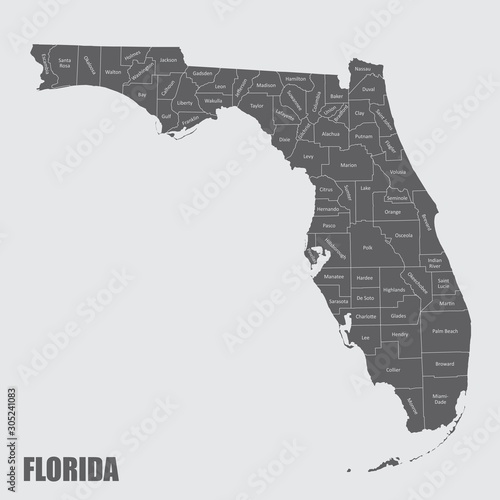 Florida and its counties photo