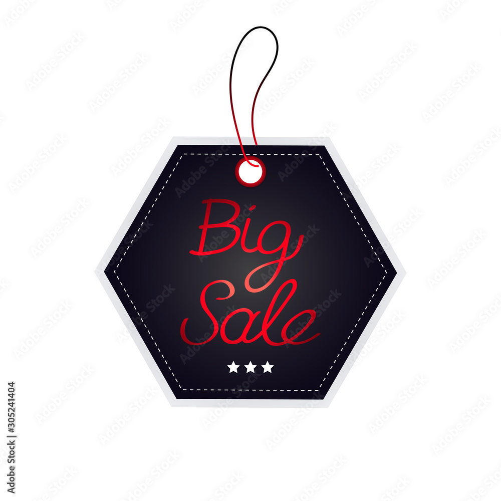 black friday price tag discount badge holiday shopping concept big sale label advertising campaign vector illustration