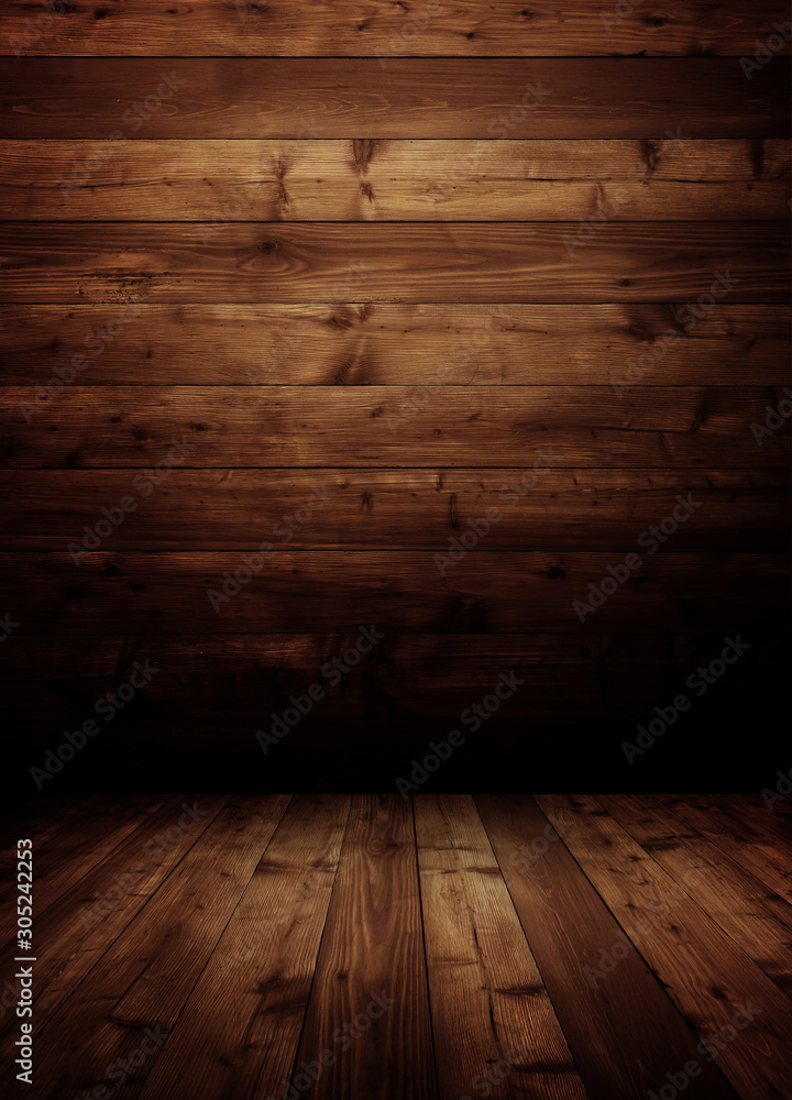 dark wooden interior room. dark wooden interior room.