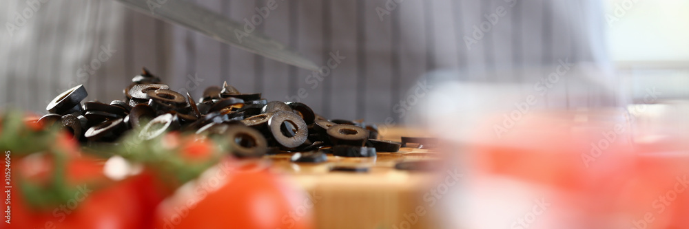 Chopped Black Olive Round Slices Photography Chopped Black Olive Round Slices Photography