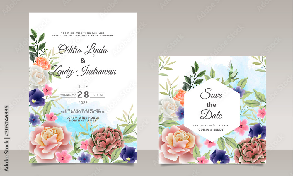 retro wedding invitation cards with beautiful floral retro wedding invitation cards with beautiful floral