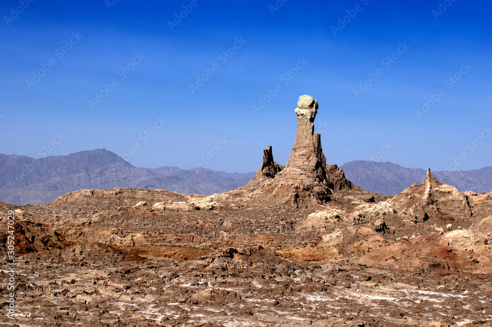 Salt Mountains. Afar region. Ethiopia. Africa