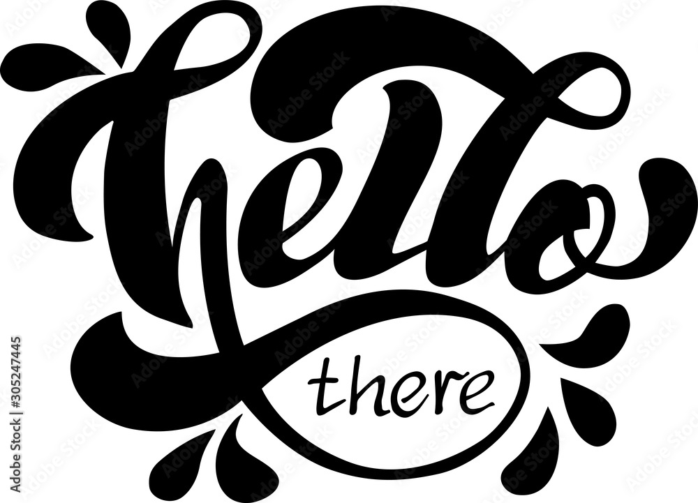 Obraz premium Happy Holiday handwritten lettering. Happy Holiday typography vector design for greeting cards and poster. Design template celebration. Vector illustration.