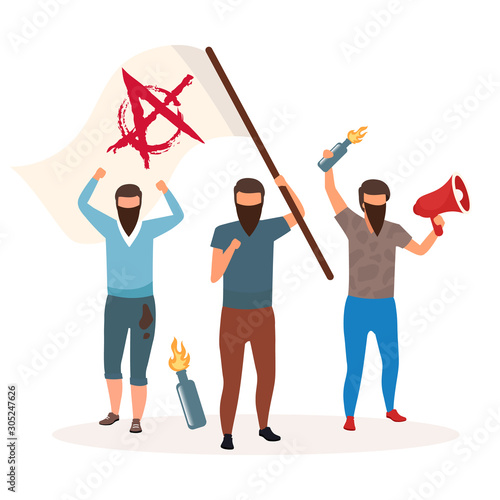 Monarchy political system metaphor flat vector illustration. Form of government, regime. Power of king, queen, emperor cartoon characters. Hereditary reign. Royal family dictatorship