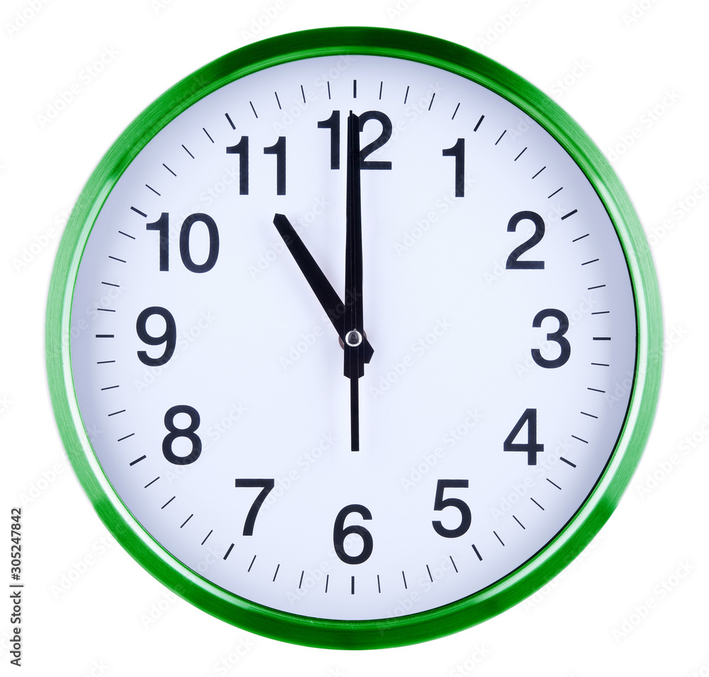 Wall clock isolated on white background Wall clock isolated on white background