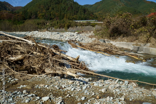 Typhoon damage in Ueda City photo