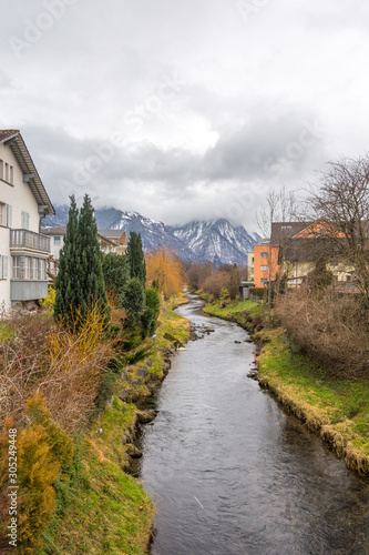The beautiful landscape  Vaduz  Liechtenstein