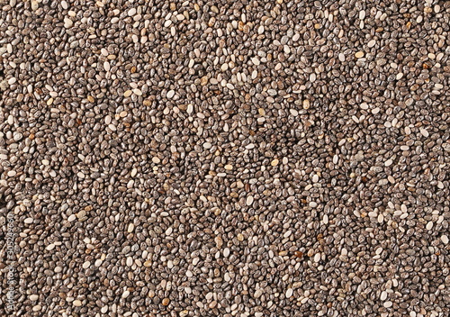 Chia seeds macro background and texture