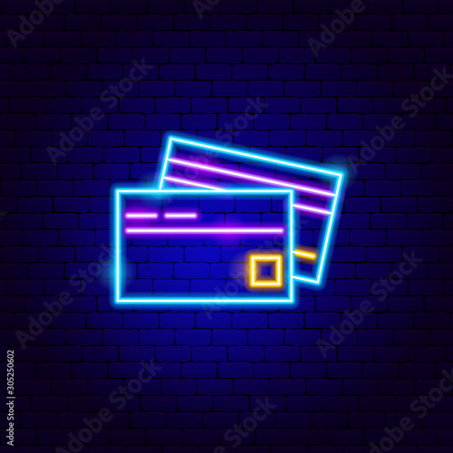 Credit Cards Neon Sign