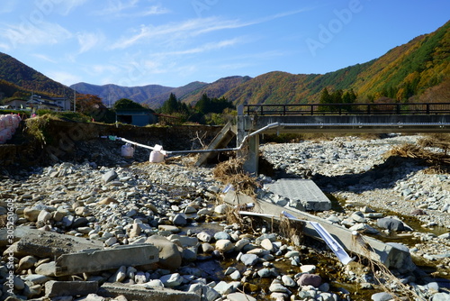 Typhoon damage in Ueda City