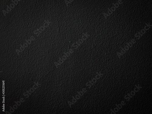 black cement wall for texture background