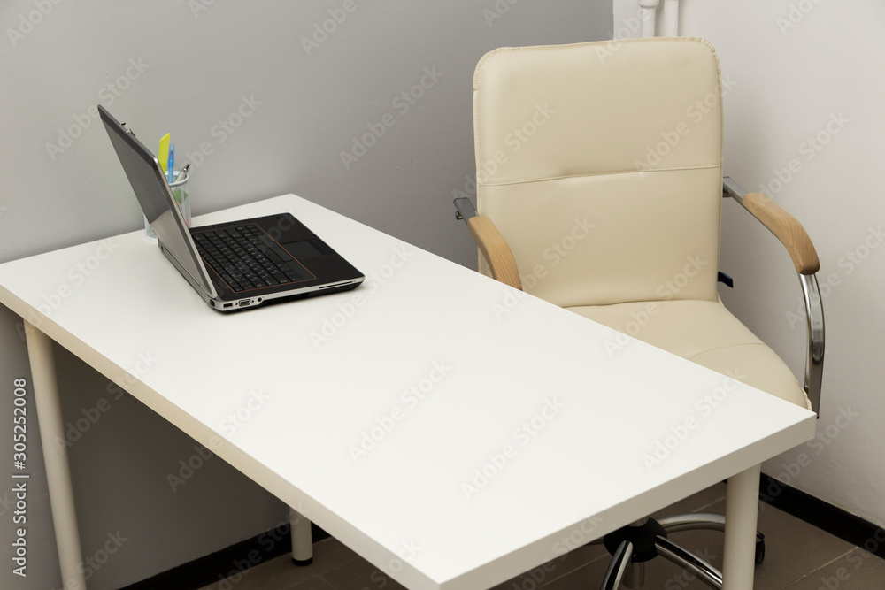Fototapeta premium workplace with laptop