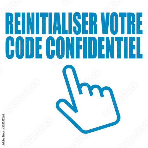Logo réinitialiser votre code confidentiel.