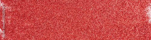 Abstract texture background. The red glitter texture, long banner