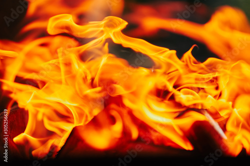 fire flames. blurred background image.