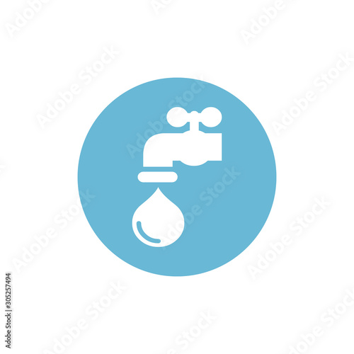 Water tap vector icon. Stock Vector illustration isolated on white background.
