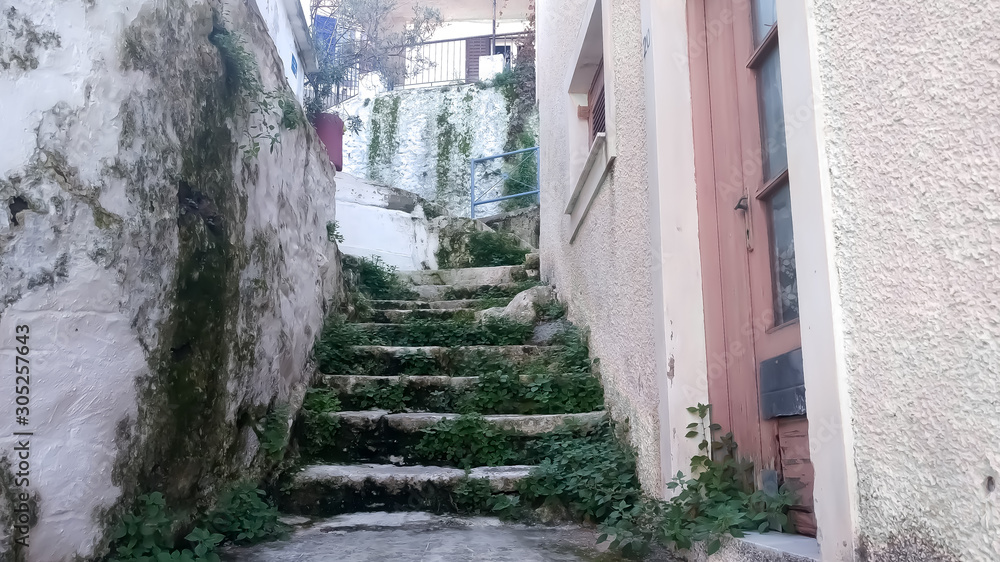 Athens, Poros, street