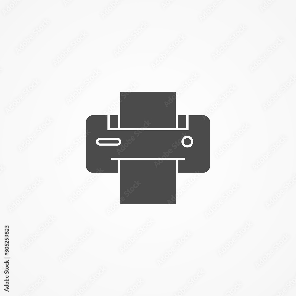 Printer vector icon sign symbol Printer vector icon sign symbol