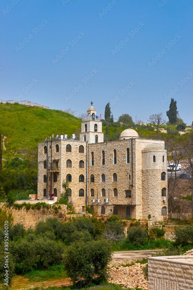 Israel, Ölberg, Garten Getsemani und Kirche. Jerusalem