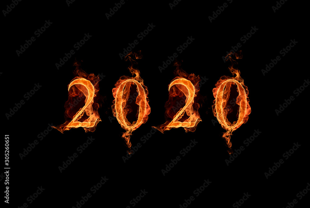 2020 new year with sparks 2020 new year with sparks