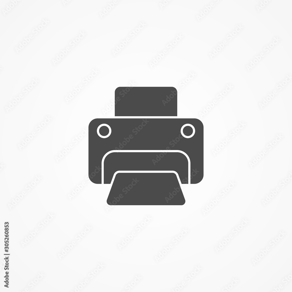 Printer vector icon sign symbol Printer vector icon sign symbol