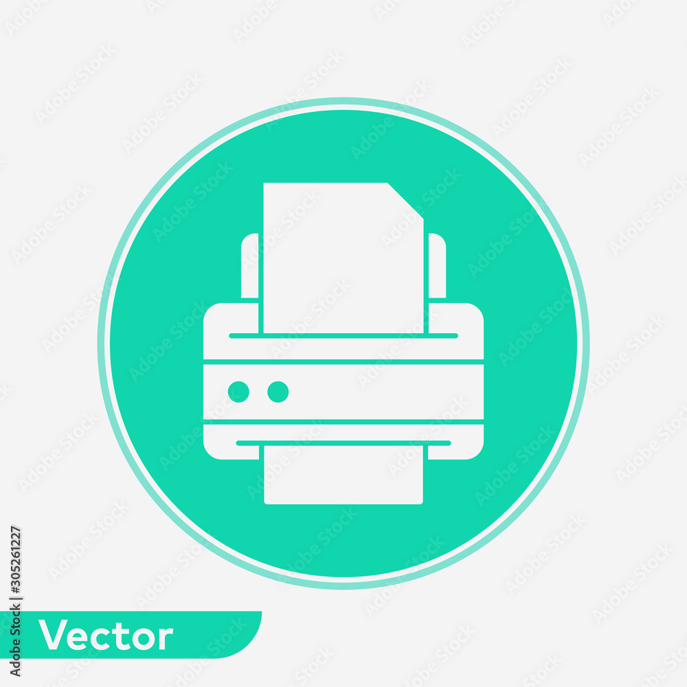 Printer vector icon sign symbol Printer vector icon sign symbol