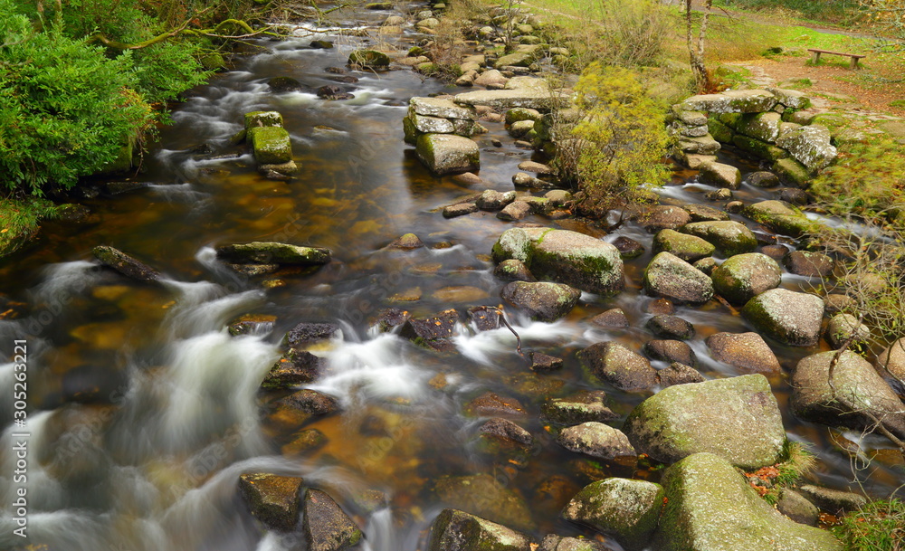 River East Dart near Dartmeet in Devon River East Dart near Dartmeet in Devon
