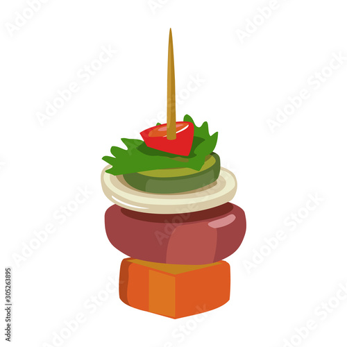 Canape vector icon.Cartoon vector icon isolated on white background canape .