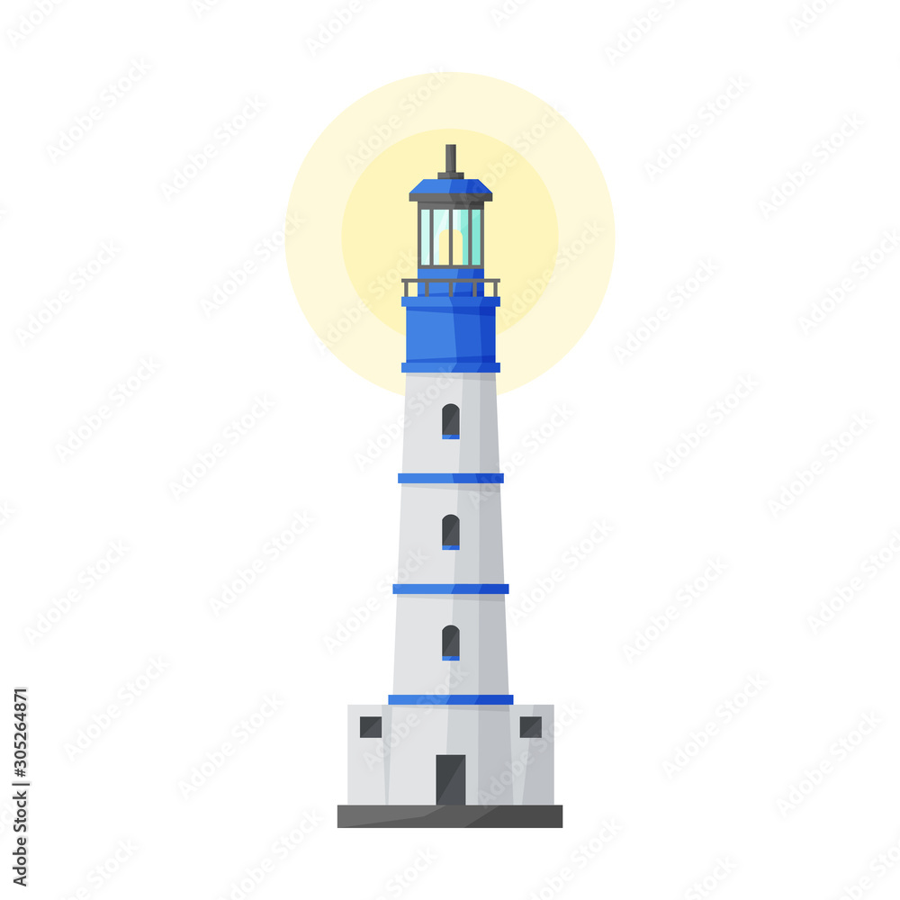 Lighthouse vector icon.Cartoon vector icon isolated on white background lighthouse. Lighthouse vector icon.Cartoon vector icon isolated on white background lighthouse.